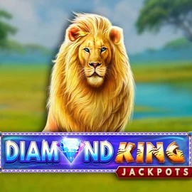 Diamond King Jackpots logo by SpinPlay Games at Nyxbets Casino