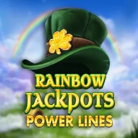 Official Jackpots logo: Rainbow Jackpots Power Lines by Red Tiger Gaming at Nyxbets Casino