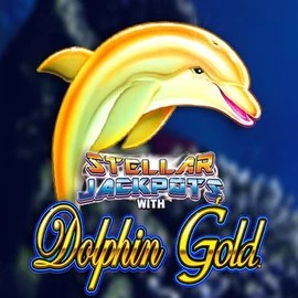 Jackpots logo of Dolphin Gold with Stellar Jackpots from Lightning Box Game at Nyxbets Casino
