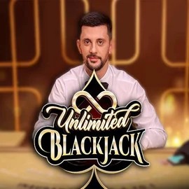 Unlimited Blackjack logo by Ezugi at Nyxbets Casino