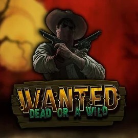 Wanted Dead or a Wild logo by Hacksaw Gaming at Nyxbets CasinoWanted Dead or a Wild